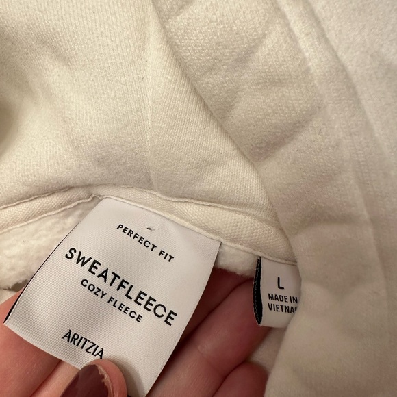 Aritzia sweat fleece cozy fleece hoodie large - Picture 4 of 4